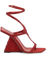 Giuseppe Zanotti sandales Tutankamon 105 mm ornées de cristaux - Rouge