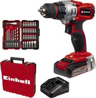 Einhell TE-CD 18/2 Li Accu Boormachine | 18 V | 44 Nm | Incl. 39 delige bit-en borenset + 1 x 2,5Ah accu + lader | In koffer - 4514219 Einhell TE-CD 18/2 Li Accu Boormachine | 18 V | 44 Nm | Incl. 39 delige bit-en borenset + 1 x 2,5Ah accu + lader | In koffer - 4514219