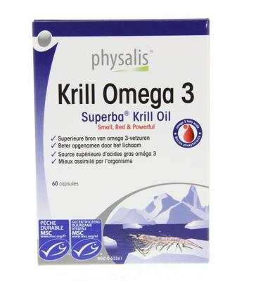 Physalis Supplementen Krill Omega 3 60Capsules