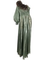 Iris Serban robe longue Hellen à une manche - Vert