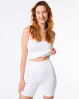 HEMA Licht Corrigerende Damesbikershort Katoen Wit (wit)