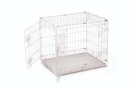 Beeztees 2deurs hondenbench grijs 62x44x49cm