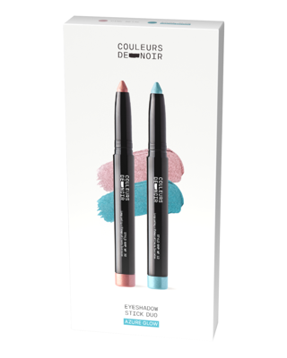 Les Couleurs de Noir Ogen Pakket Eyeshadow Stick Summer Duo 12 Azure Glow