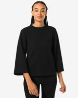 HEMA Dames Shirt Kacey Met Structuur Zwart (zwart)