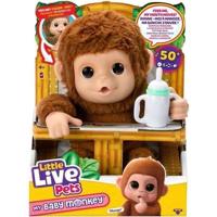 My Baby Monkey - ELANDEN SPEELGOED - KLEINE LEVENDE HUISDIEREN - Interactief aapje met accessoires
