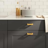 VidaXL Handvatten 10 st 64 mm roestvrij staal goudkleurig