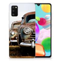 Samsung Galaxy A41 | Siliconen hoesje | met foto Vintage Auto