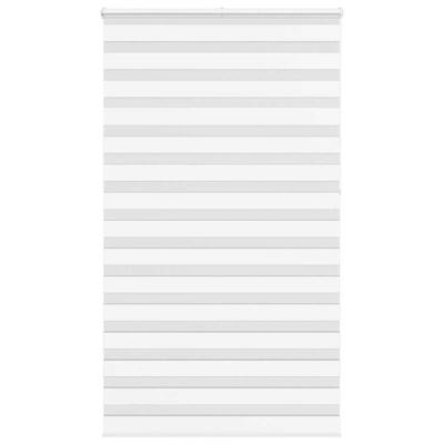 VidaXL Zebra rolgordijn 135x230 cm stofbreedte 130,9cm polyester wit
