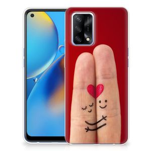 OPPO A74 4G Silicone Back Cover Liefde - Origineel Romantisch Cadeau