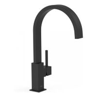 Keukenkraan Tres Top | Opbouw | 360° Draaibaar | Mengkraan | 1-hendel | Vierkant | Zwart mat