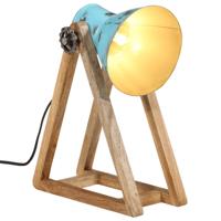 VidaXL Bureaulamp 25 w e27 30x17x40 cm verweerd blauw
