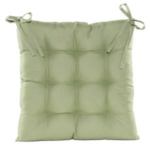 Stoelkussen gewatteerd - mint groen - 38x38 cm - binnen/buiten