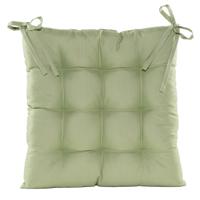 Stoelkussen gewatteerd - mint groen - 38x38 cm - binnen/buiten