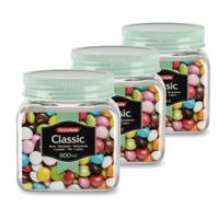 Plasticforte keuken voorraadpot - Set van 4x stuks - weckpot - mintgroen - 800 ml - kunststof Plasticforte keuken voorraadpot - Set van 4x stuks - weckpot - mintgroen - 800 ml - kunststof