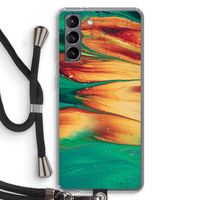 Green Inferno: Samsung Galaxy S21 Transparant Hoesje met koord