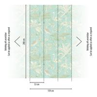Livingwalls The Wall II - Turquoise - Palmen - 392061