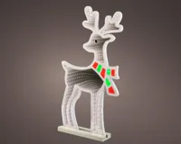 Lumineo kerstverlichting LED Infinity lights hert 60cm, koel wit