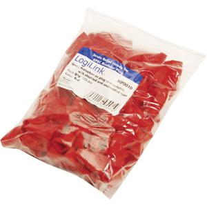 LogiLink MP0010 Knik beveiligingshuls voor RJ45 Rood 100 stuk(s)