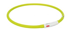 Trixie halsband usb siliconen lichtgevend oplaadbaar groen (70X1 CM)