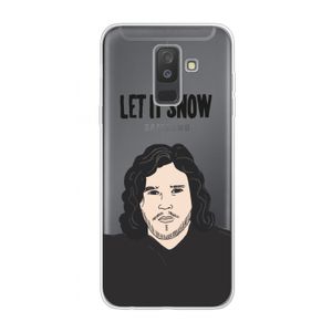 Let It Snow: Samsung Galaxy A6 Plus (2018) Transparant Hoesje