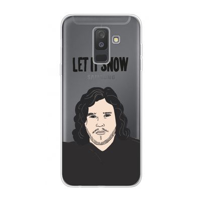 Let It Snow: Samsung Galaxy A6 Plus (2018) Transparant Hoesje