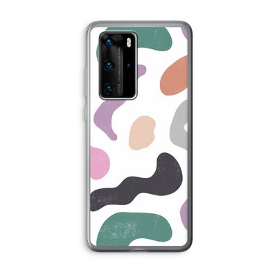 Memphis Shapes: Huawei P40 Pro Transparant Hoesje
