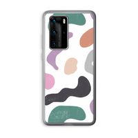 Memphis Shapes: Huawei P40 Pro Transparant Hoesje