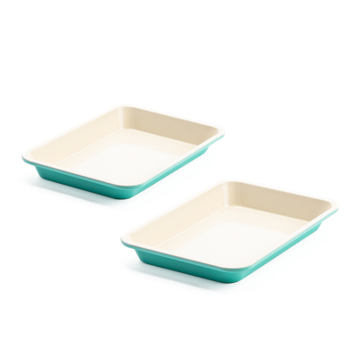 Contour Turquoise Koekjesplaten 2-delig