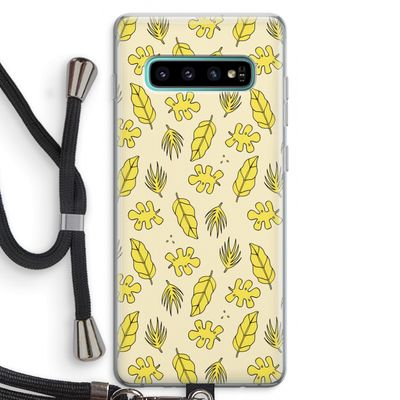 Herfst: Samsung Galaxy S10 Plus Transparant Hoesje met koord