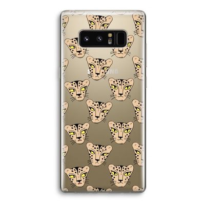 Tijger: Samsung Galaxy Note 8 Transparant Hoesje