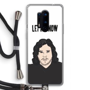 Let It Snow: OnePlus 8 Pro Transparant Hoesje met koord