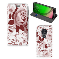 Bookcase Motorola Moto G7 Play Watercolor Flowers - thumbnail