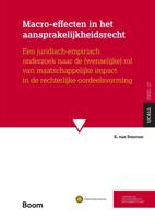 Macro-effecten in het aansprakelijkheidsrecht (Paperback)