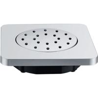 Wiesbaden Verstelbare Inbouw Zijdouche 135x135mm - Chroom