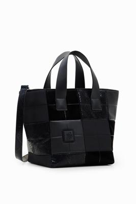 Middelgrote shoppertas met patch - BLACK - U Middelgrote shoppertas met patch - BLACK - U
