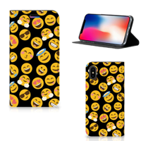 Apple iPhone X | Xs | Hoesje met Magneet | Emoji