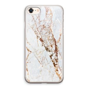 Goud marmer: iPhone 8 Transparant Hoesje