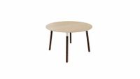 Tafel 9311 rond - 80 cm. - Wit - Eiken licht - Beuken wenge - thumbnail