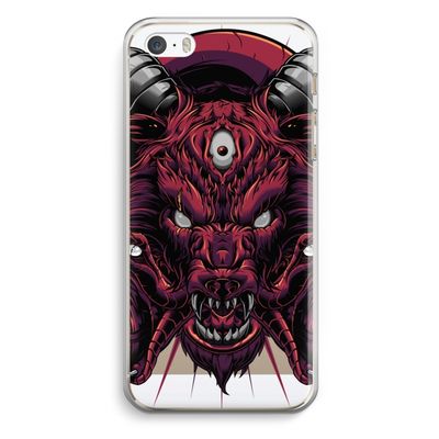 Hell Hound and Serpents: iPhone 5 / 5S / SE Transparant Hoesje