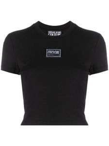 Versace Jeans Couture haut crop à patch logo - Noir