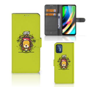 Motorola Moto G9 Plus Leuk Hoesje Doggy Biscuit