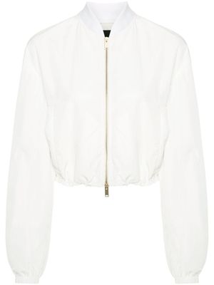 Fabiana Filippi veste bomber à coupe crop - Blanc