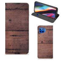 Motorola Moto G 5G Plus Book | Wallet Case | Old Wood