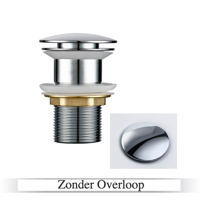 LuxDrain Pop-Up Afvoerplug - Stijlvolle Wastafel Stopper in Zwart, Goud en Rosé