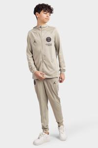 Paris Saint Germain Strike Hooded Trainingspak Junior Beige/Zwart 2023/2024 - Maat 128 - Kleur: Beige | Soccerfanshop