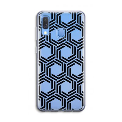 Geometrisch patroon: Samsung Galaxy A40 Transparant Hoesje