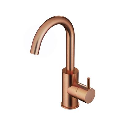 Hotbath Wastafelmengkraan Cobber 1-hendel Gebogen 27.8 cm Geborsteld Koper Living Colours