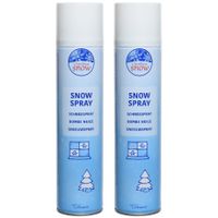 2x Sneeuwspray/spuitsneeuw bussen 400 ml 2x Sneeuwspray/spuitsneeuw bussen 400 ml