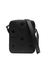 MCM mini Klassic monogram leather crossbody bag - Noir - thumbnail