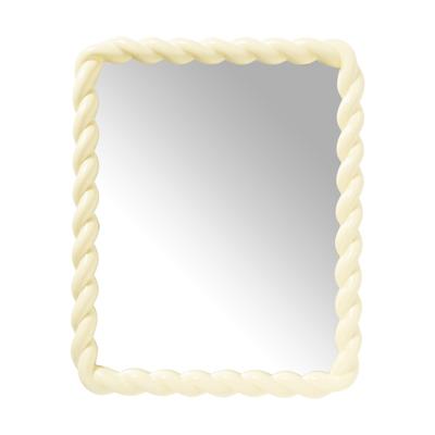 Spiegel twist - geel - 53x43 cm